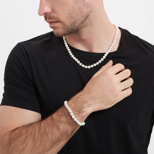 8-9mm White Freshwater VersaPearl Necklace - House Of Pearls